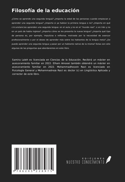 Filosofía de la educación